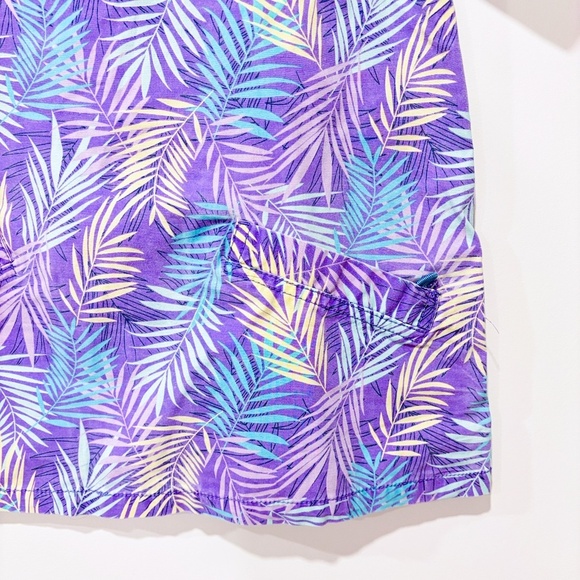 HEALTH PRO Purple scrubs with leaves - Picture 5 of 6